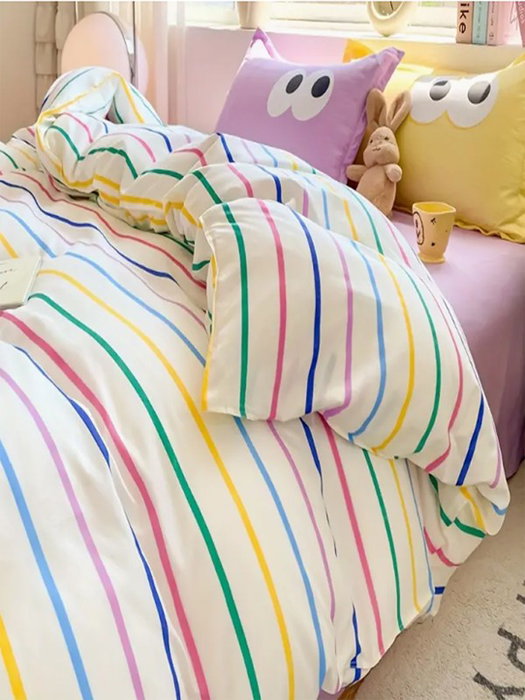 L'essentiel linge de maison Funny - Amarillo y Lila